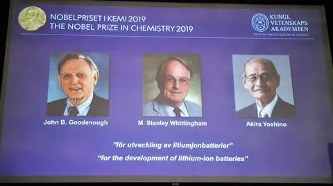 John B. Goodenough, M. Stanley Whittingham i Akira Yoshino laureatami Nagordy Nobla z chemii