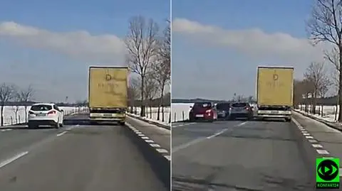 Sławno: wyprzedzała na trzeciego, auta uciekały na pobocze