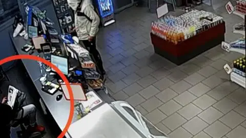 Napadł na stację z nożem w ręku. Pracownik go zignorował