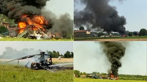 Włochy. Polski śmigłowiec rozbił się nieopodal Padwy