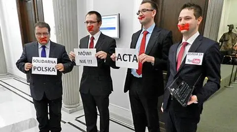 Posłowie SP przeciwko umowie ACTA