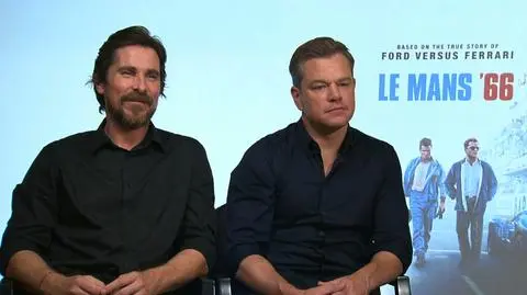 Matt Damon i Christian Bale w rozmowie z Anną Wendzikowską