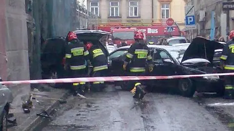 Pirat drogowy zatrzymany przez... rusztowanie