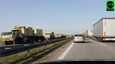 Problemy żołnierzy amerykańskich na A4  (wideo bez dźwięku)