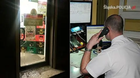 Katowice. Butelką wybili szybę w sklepie i uderzyli przechodnia