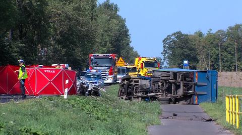 Bonin: zderzyły się cztery pojazdy, dwie osoby zmarły