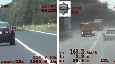 Jednego poniosło, drugi miał promil. Obaj 100 km/h za szybko