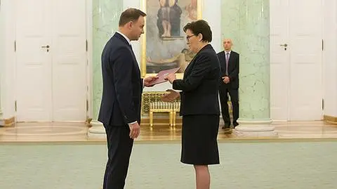 Prezydent przyjął dymisję premier w Pałacu Prezydenckim