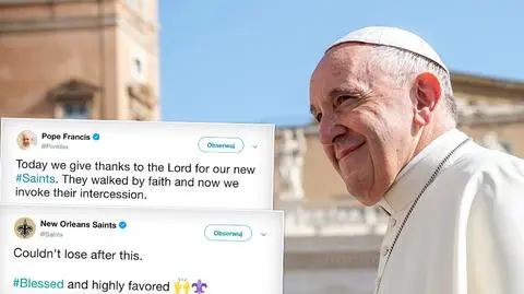 Papież Franciszek tweetuje o Świętych