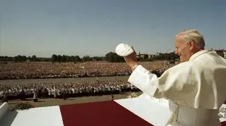 Jan Paweł II podczas wizyty w Poznaniu