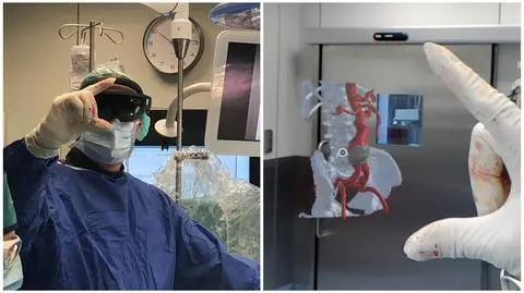 Hologramy, gogle, wirtualna rzeczywistość. Operacja w Szczecinie