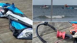 Ratownicy znaleźli latawiec, który mógł należeć do kitesurfera