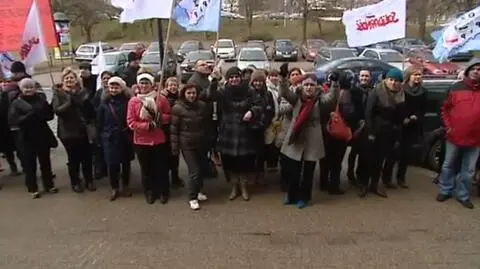 Policja: manifestacja pracowników szpitala była nielegalna