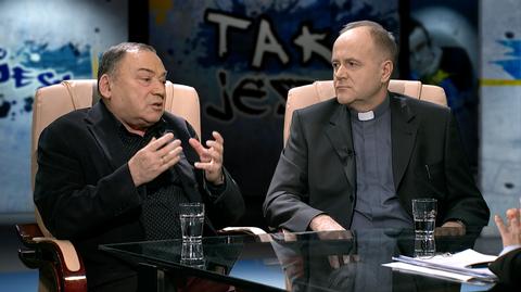 Seweryn Blumsztajn i ks. Andrzej Kobyliński w „Tak Jest”