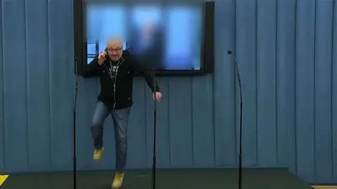 Próba techniczna przed konferencją prasową w Sejmie