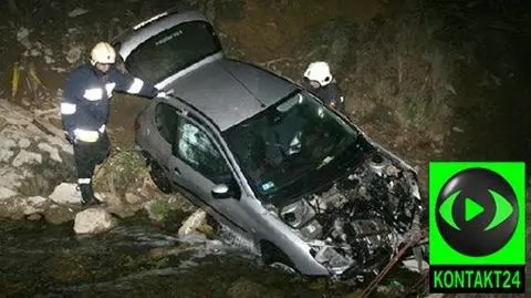 Dwóch pijanych wjechało do jednej rzeki