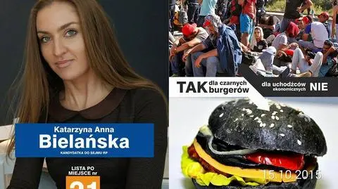 Kandydatka PO promuje się czarnymi burgerami. "Kolor skóry uchodźców"