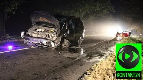 Po zderzeniu motocykl rozpadł się na części