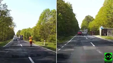 Drogowcy kierowali ruchem, omal nie doszło do zderzenia