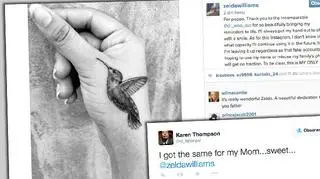 Tatuaz Zeldy Williams bardzo spodobał się internautom