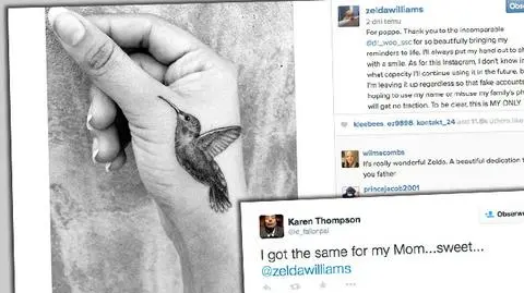 "Dla Taty". Zelda Williams pokazała tatuaż