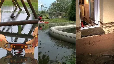 Burze nad Polską. Zalane posesje i drogi