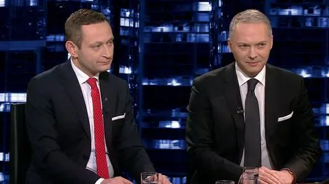 Paweł Rabiej i Jacek Żalek w "Kropce nad i"