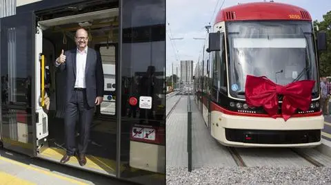 W środę, w ramach inauguracji linii, tramwajem podróżowali m.in władze miasta