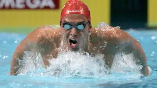 Sztafeta 4x200 m. Na zdjęciu Łukasz Wójt