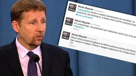 Migalski proponuje zbiórkę na Rokitę 