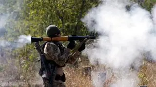 Batalion Szachtarsk broni pozycji pod Mariupolem