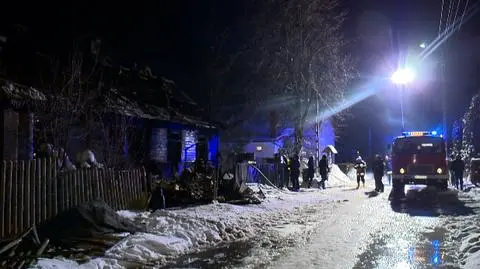 Pożar drewnianego budynku na Podlasiu. Zginęły dwie osoby