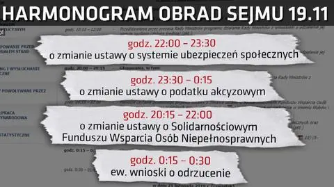 Prawo i Sprawiedliwość w nocy przegłosuje wzrost akcyzy i likwidację limitu 30-krotności składek na ZUS