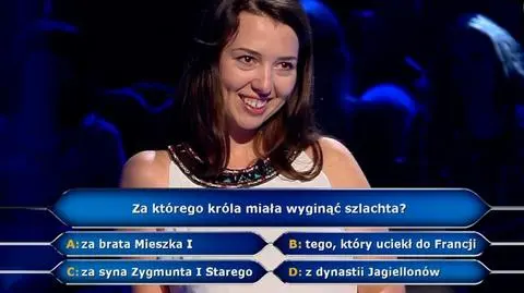 "Milionerzy". Za którego króla miała wyginąć szlachta? Pytanie za 40 tysięcy
