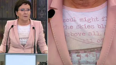 Ewa Kopacz i jej koszulka