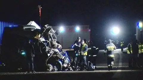 Uderzył w bus z górnikami. Wyszedł ze szpitala