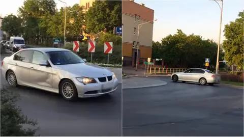 Chojnice: Mandat i punkty karne za drift na rondzie