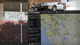 W mediach społecznościowych opublikowano zdjęcia z imprezy powitalnej Marty'ego McFly'a