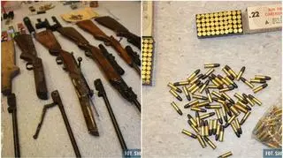 Policjanci zabezpieczyli broń i prawie 750 sztuk amunicji
