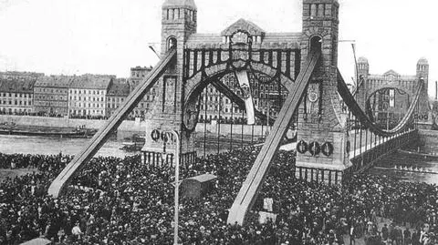 Otwarcie mostu Grunwaldzkiego (wówczas Cesarskiego) - 10 października 1910 r