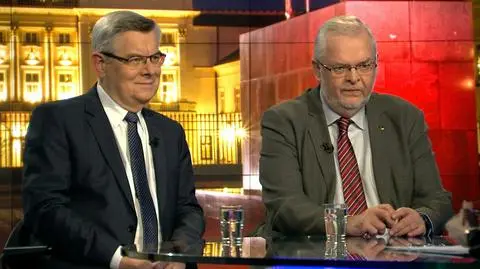 Andrzej Rychard i Tomasz Nałęcz w  "Faktach po Faktach" 