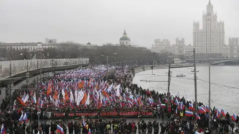 Moskwę opanowali w niedzielę opozycjoniści manifestujący po śmierci Borysa Niemcowa
