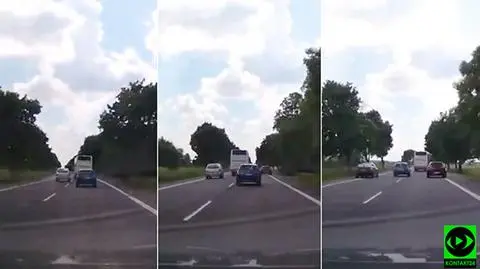 Motylewo: Niebezpieczne wyprzedzanie na krajowej "jedenastce"