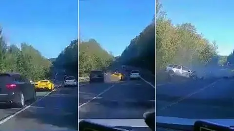 Wypadek z udziałem luksusowych samochodów z Polski