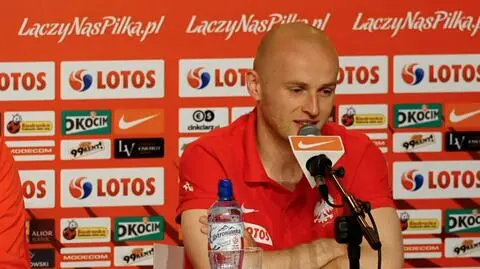 Michał Pazdan na konferencji prasowej
