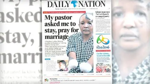 Uciął dłonie żony maczetą. Atak na żonę w Kenii