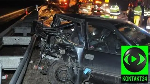 Pijany stanął na A4. Karambol