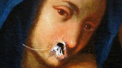 Profanacja XVIII-wiecznego obrazu w Skoczowie