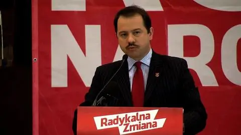 Artur Zawisza na konwencji Ruchu Narodowego