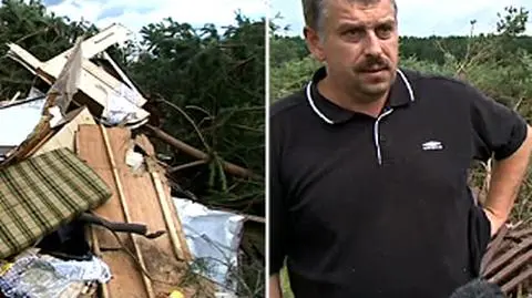 "Ocknęłam się w zgliszczach". Trąba porwała ich przyczepę